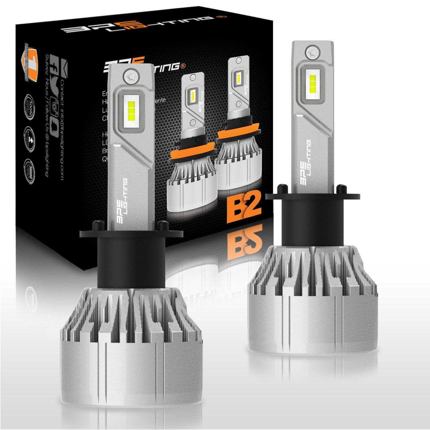 H1 B2 Series LED Headlight Bulbs 12000 Lumens