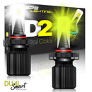 5202 D2 Series Dual Colors LED Headlight Bulbs 8000 Lumens - BPS Lighting
