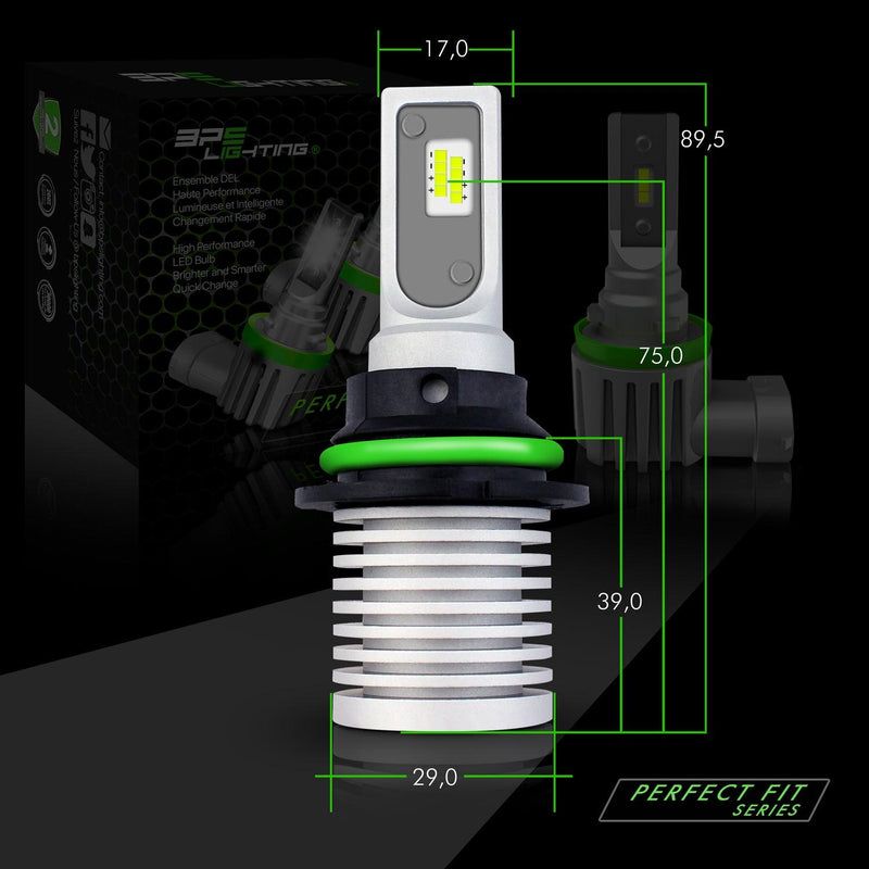 9004 Perfect Fit Series LED Headlight Bulbs 8000 Lumens - BPS Lighting