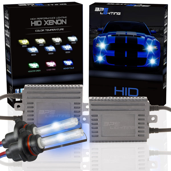 9004 Silver Series 55W HID Xenon Headlight Kit 4300K to 12000K - BPS Lighting