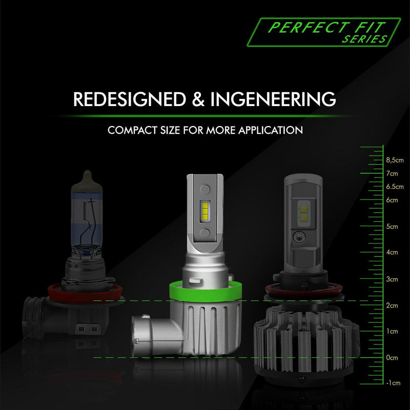 H11B Perfect Fit Series LED Headlight Bulbs 8000 Lumens - BPS Lighting