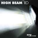 4 x 6 LED Conversion Headlights Dot Approved High Low Beam H4 Wiring Harness 2PCS 45W