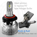 H7 Kompakt Euro Series LED Headlight Bulbs 8000 lumens - BPS Lighting