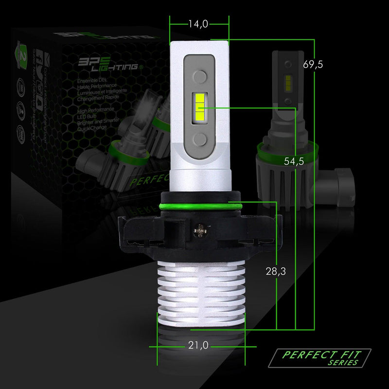 PSX24W Perfect Fit Series LED Headlight Bulbs 8000 Lumens - BPS Lighting