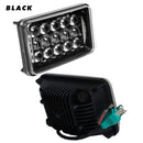 4 x 6 LED Conversion Headlights Dot Approved High Low Beam H4 Wiring Harness 2PCS 45W