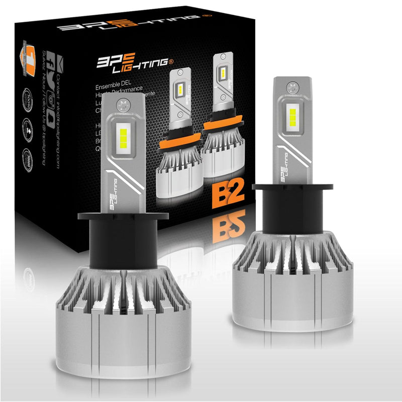 H3 B2 Series LED Headlight Bulbs 12000 Lumens - BPS Lighting