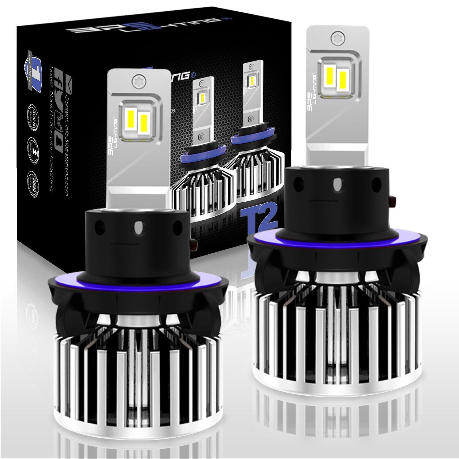 H13 / 9008 T2 Series LED Headlight Bulbs 10000 Lumens