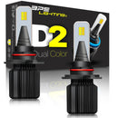 D2 Series Dual Colors LED Headlight Bulbs 8000 Lumens - BPS Lighting