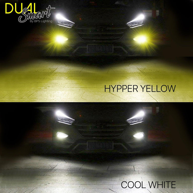 H8 / H9 / H11 D2 Series Dual Colors LED Headlight Bulbs 8000 Lumens - BPS Lighting
