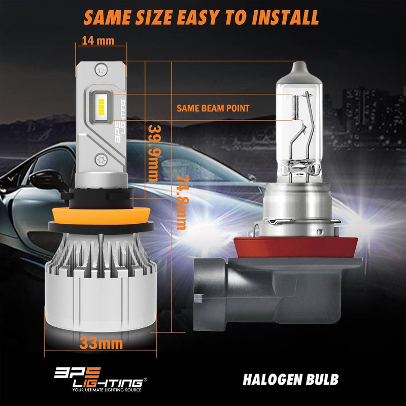 B2 LED Bulbs For Specific Models Type 3 Hyundai, Kia - BPS Lighting