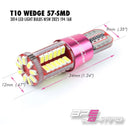 LED Bulbs Red T10 / 194 / 921 Pink Series 900 Lumens (2pcs) - BPS Lighting