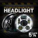 LED Headlight 5.75 - 5-3/4 for Harley and Indian Motorcycles Plug and Play - BPS Lighting