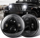 LED Headlight 7 inch Black with projector for Jeep Wrangler - BPS Lighting