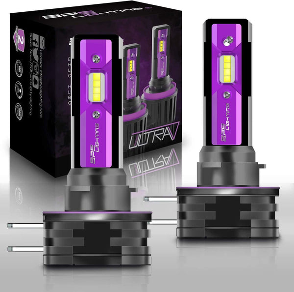 H11B UltraV Series LED Headlight Bulbs 10000 Lumens - BPS Lighting